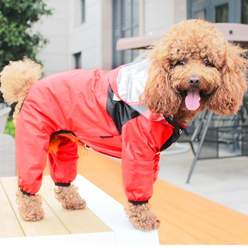 Pet Dog Raincoat The Dog Face Pet Clothes Jumpsuit Waterproof Dog Jacket Dogs - Maxwell shop