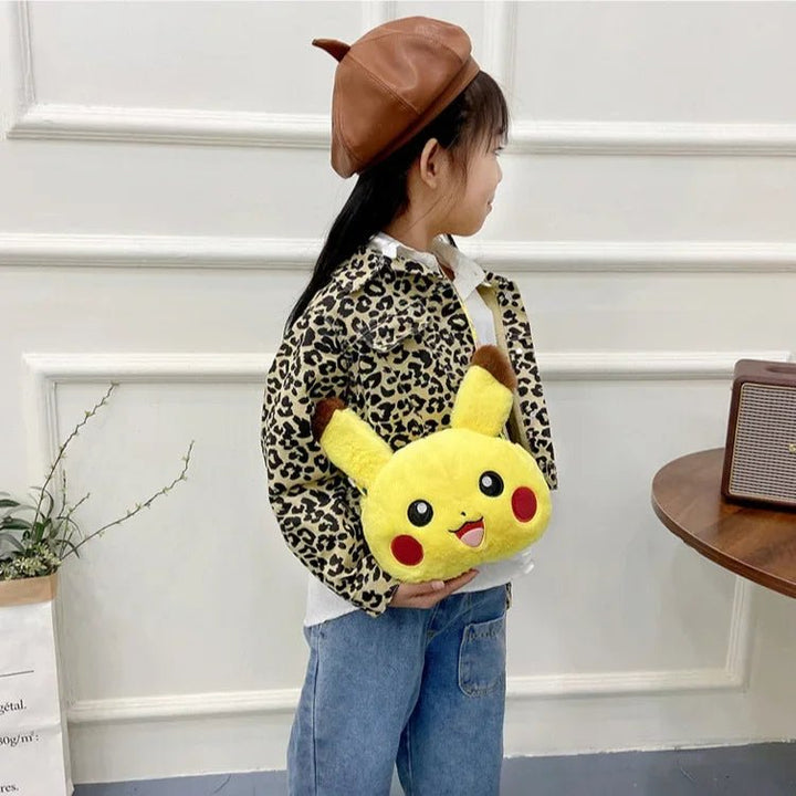 Pokemon Cute Plush Crossbody Bag Anime Figure Messenger Bag Large Capacity Storage - Maxwell shop