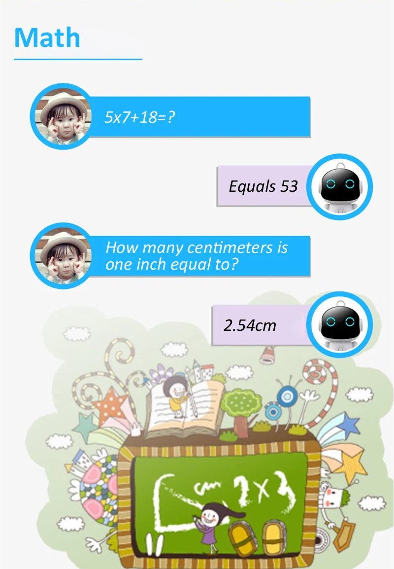 Smart AI Robot WiFi Early Education Toys for Children Speech Recognition & Voice Interactive - Maxwell shop