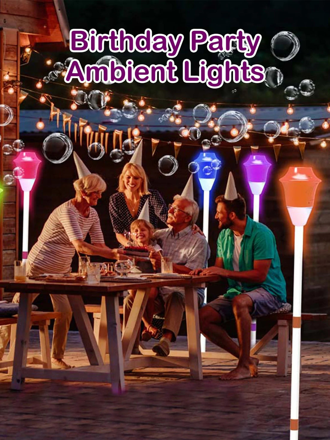 Street light bubble machine fully automatic bubble with light birthday outdoor wedding party - Maxwell shop