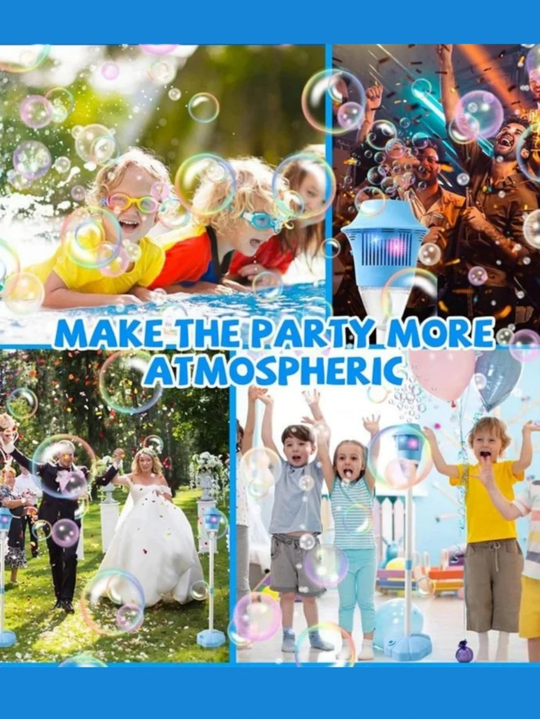Street light bubble machine fully automatic bubble with light birthday outdoor wedding party - Maxwell shop