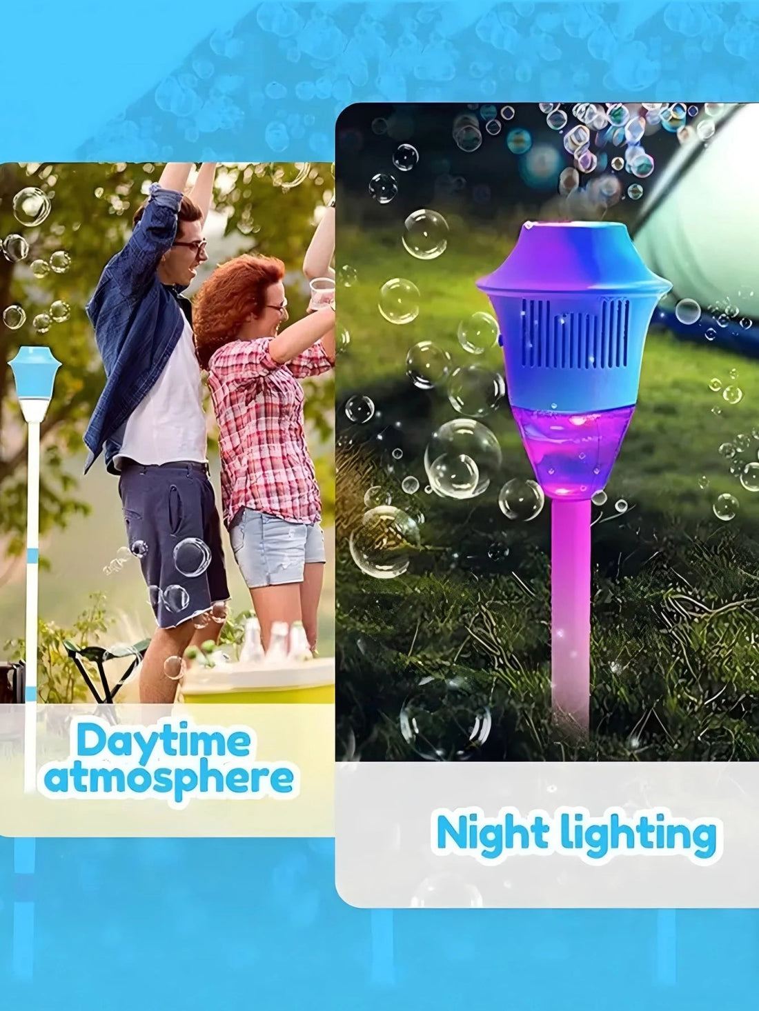Street light bubble machine fully automatic bubble with light birthday outdoor wedding party - Maxwell shop