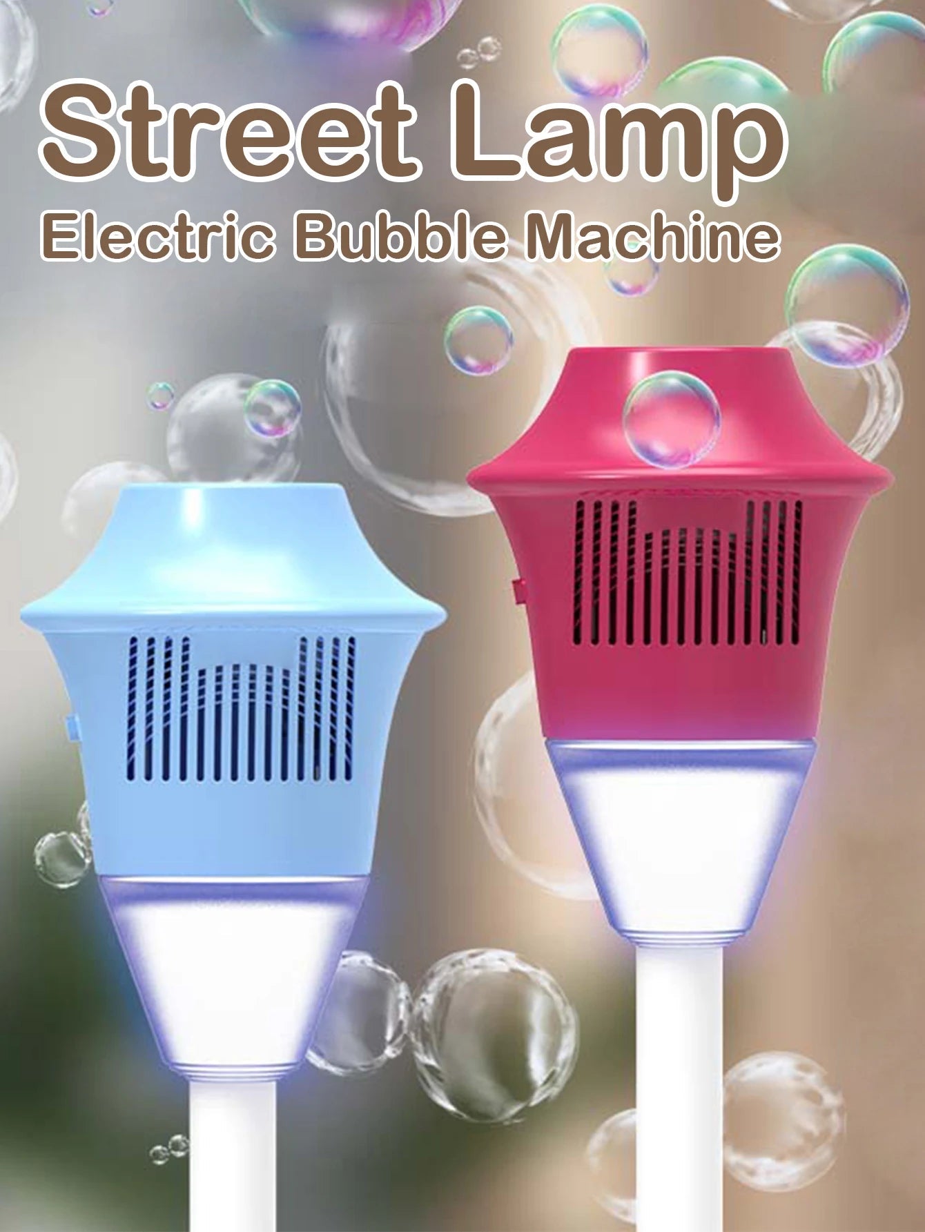 Street light bubble machine fully automatic bubble with light birthday outdoor wedding party - Maxwell shop