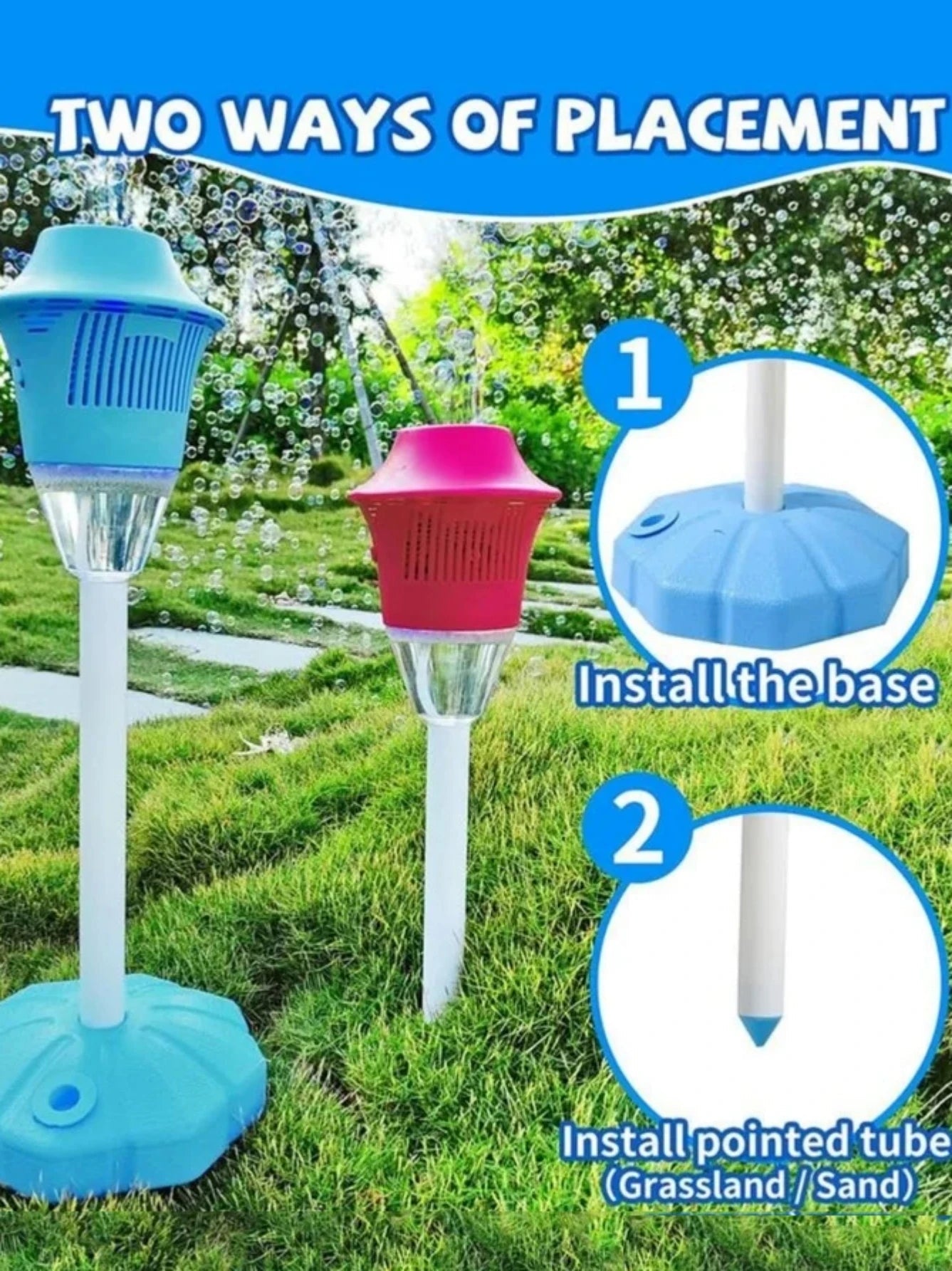 Street light bubble machine fully automatic bubble with light birthday outdoor wedding party - Maxwell shop