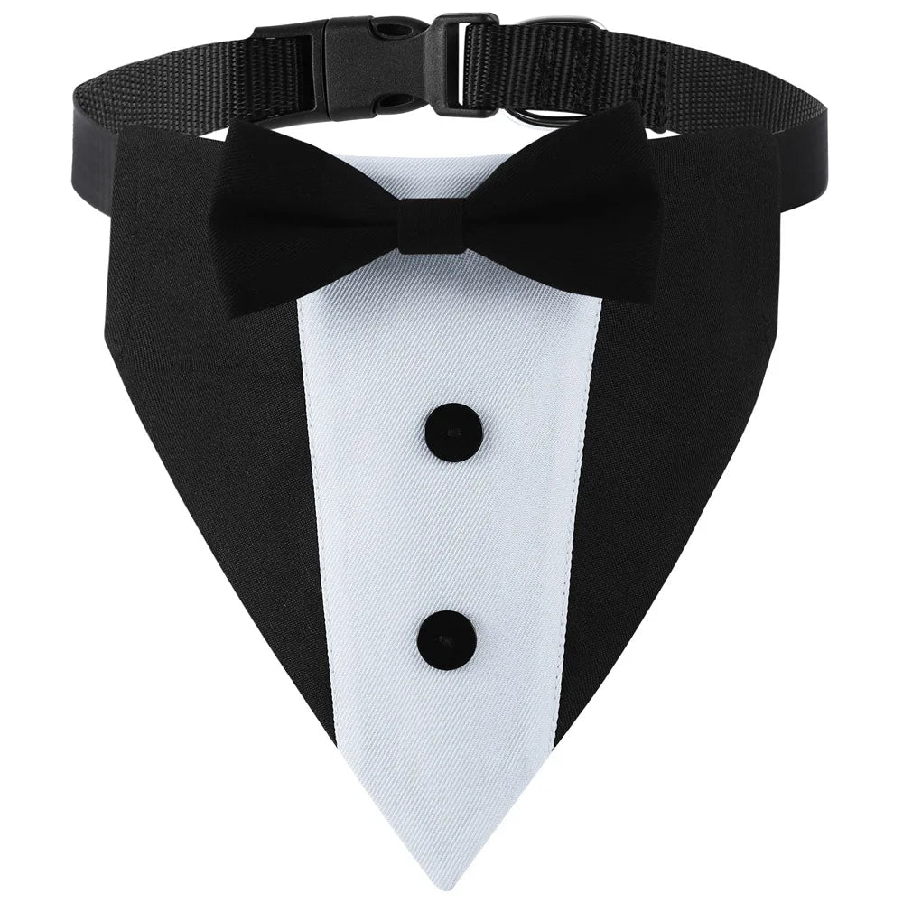 Sucado Brand Pet Wedding Suit Bib Dog Collar Adjustable with Bow Tie Bandana - Maxwell shop