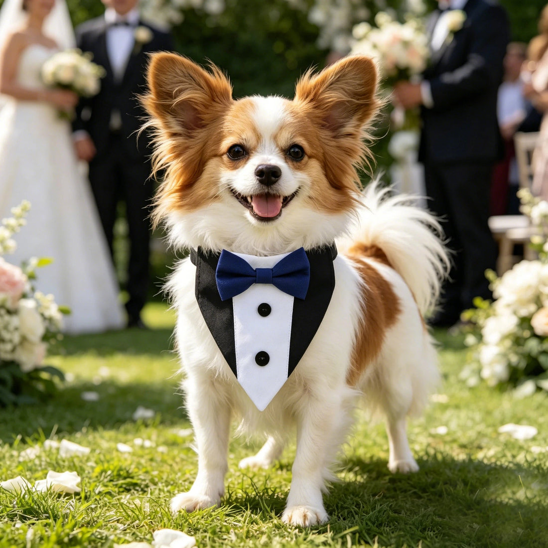 Sucado Brand Pet Wedding Suit Bib Dog Collar Adjustable with Bow Tie Bandana - Maxwell shop