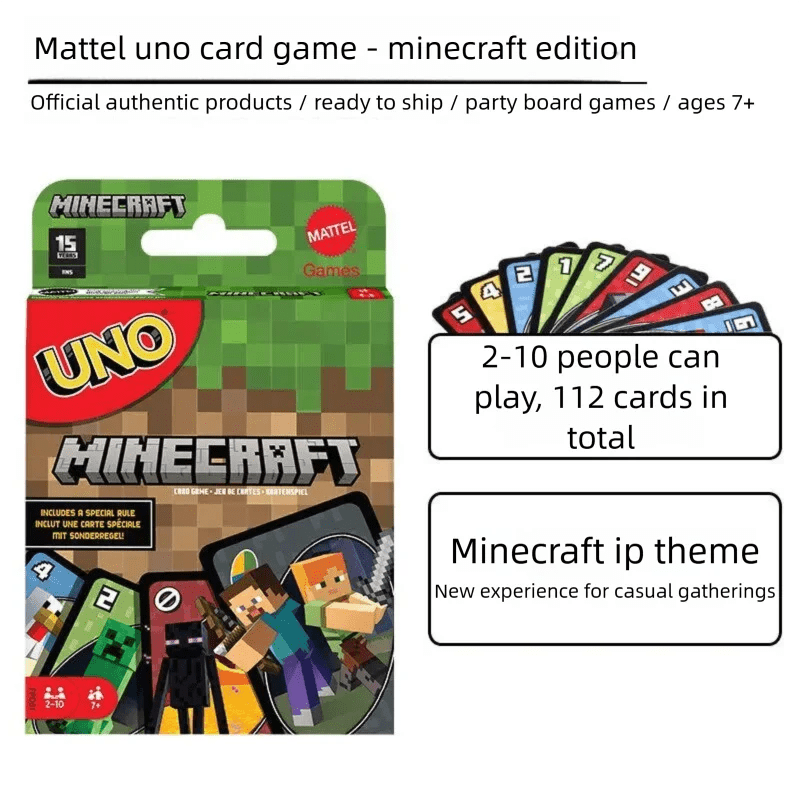 UNO Filp Playing Cards games,Super Mario,Minecraft, Lord of The Ring, Hot Wheels - Maxwell shop