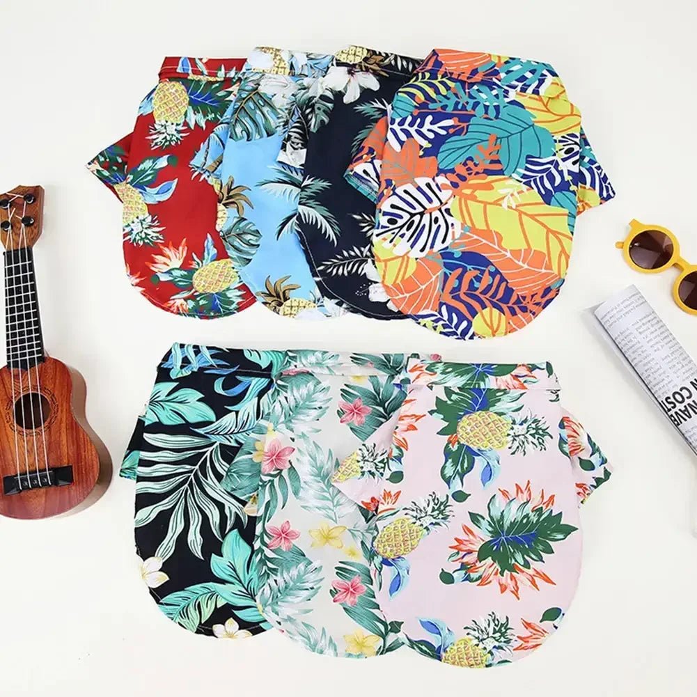 XL - 5XL Hawaii Style Cute Summer T-shirts Comfortable Printed Pet Shirt - Maxwell shop
