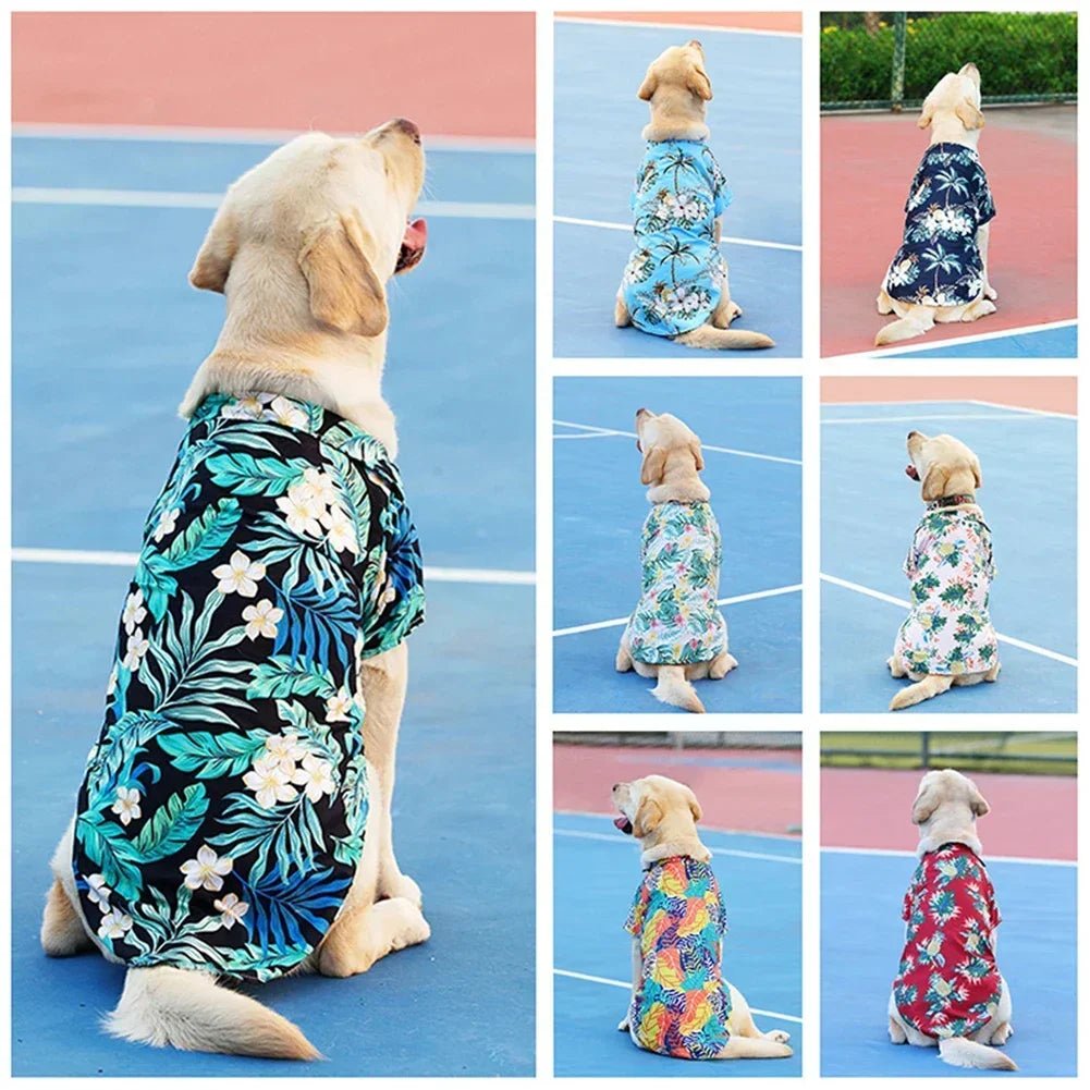 XL - 5XL Hawaii Style Cute Summer T-shirts Comfortable Printed Pet Shirt - Maxwell shop