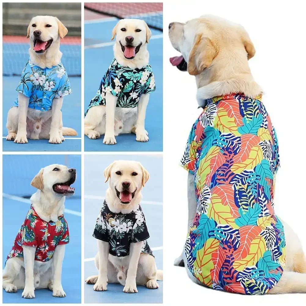 XL - 5XL Hawaii Style Cute Summer T-shirts Comfortable Printed Pet Shirt - Maxwell shop