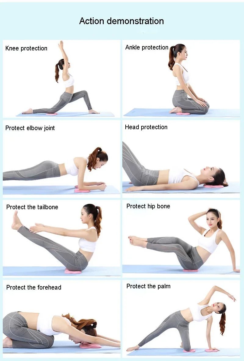 Yoga Kneeling Mat Thickened Flat Support Mat Knee Pad Portable Elbow Pad Yoga Mat - Maxwell shop