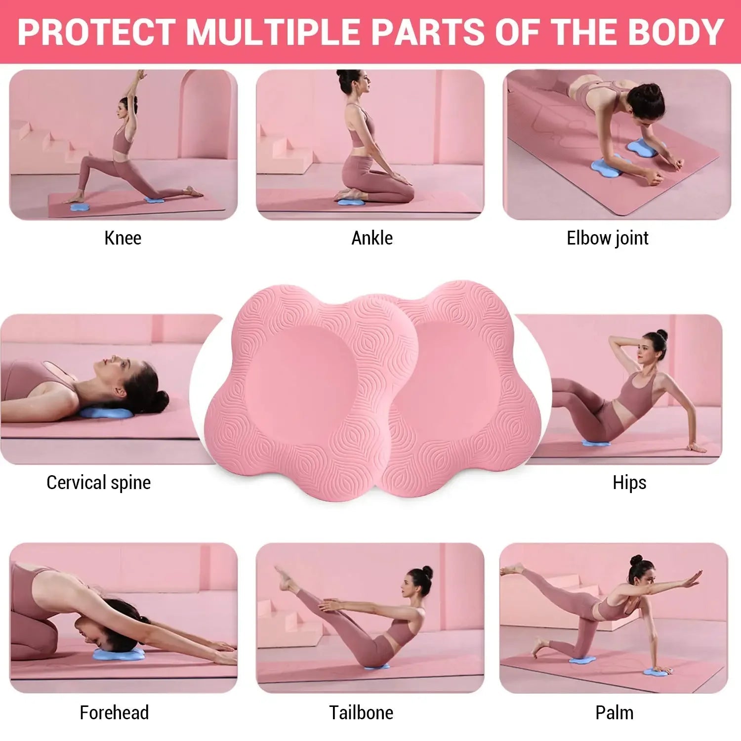 Yoga Kneeling Mat Thickened Flat Support Mat Knee Pad Portable Elbow Pad Yoga Mat - Maxwell shop