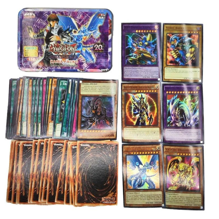 Yu Gi Oh Cards KAIBA PACK 3 Card Deck English TCG Holographic Golden White Dragon - Maxwell shop